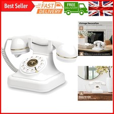 Retro Landline Telephone - Classic Rotary Design, Vintage Corded Phone for Ho...