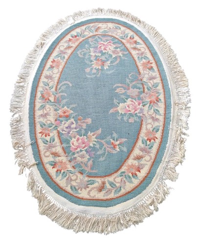 Vintage chinese oval rug - chinese, in