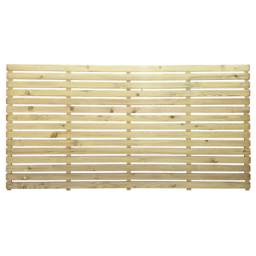 Single slatted fence panel - single,
