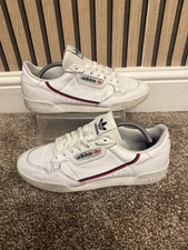 Adidas Originals Continental 80 Mens Trainers White Shoes Size 10.5