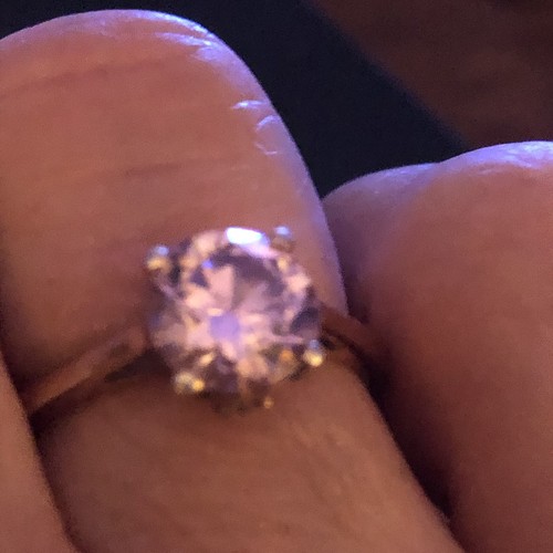 Blush pink moissanite - pink,