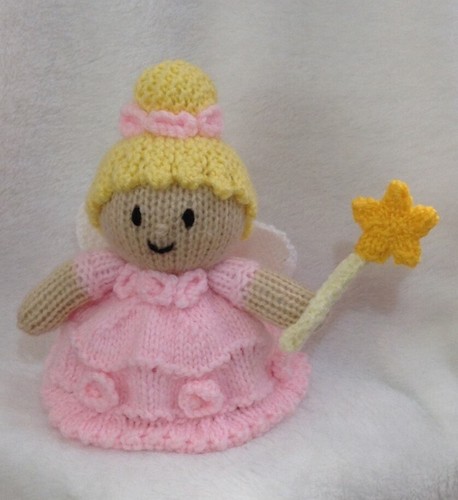 Knitting pattern pink - pattern, fairy
