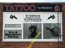 Photo 6x4 Tattoo parlour frontage in Harworth Bircotes  c2016
