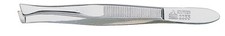 Chrome plated slanted tweezers - slanted,