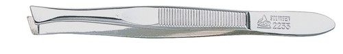 Chrome slanted tweezers - chrome,