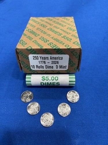 Roll set mint - of, dimes