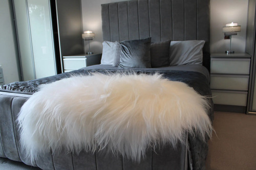 Icelandic sheepskin rug ivory - sheepskin,
