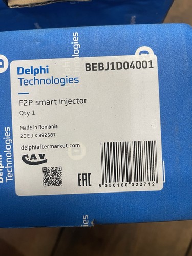 Delphi bebj1d04001 injector - delphi,