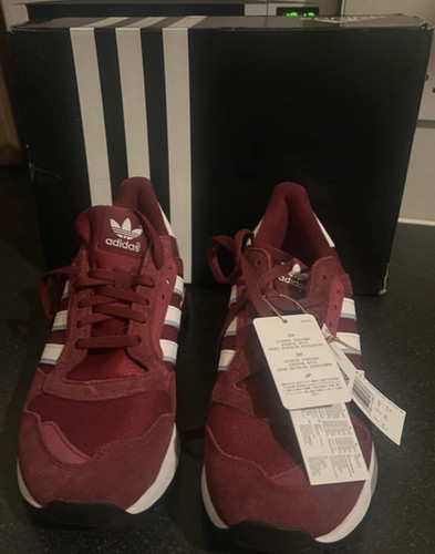 Adidas 500 burgundy white - adidas, burgundy/white