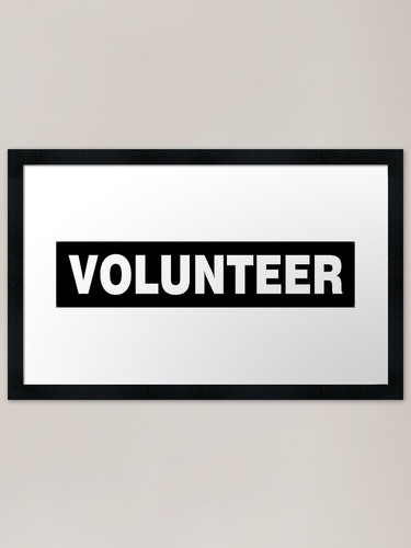 Volunteer white black - white, on