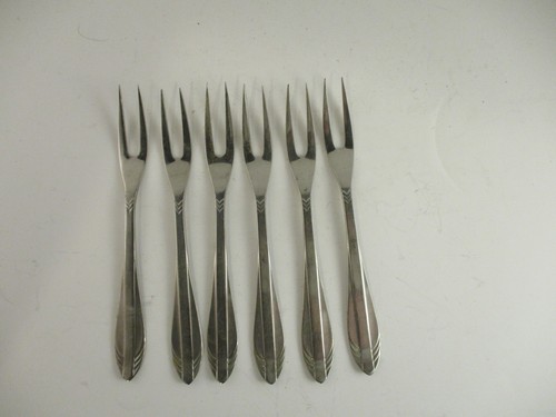 Vintage cocktail forks 6 - vintage,