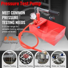 Water Pressure Test Pump System Hand 25kg Leakage Tester Line Heating Hydraulic