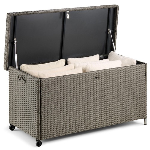 Garden storage box 290l - storage, grey