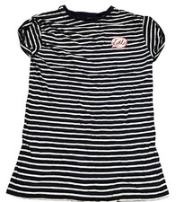 Womens Size 6 T Shirt Hello Striped Tee And Cake UK Ladies Pullover Navy White