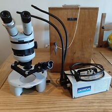 STEREO ZOOM MICROSCOPE BINOCULAR OPTICAL FIBER LIGHT Polariscope Gemmology Tools