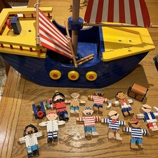 Giant Wooden Pirate Ship with