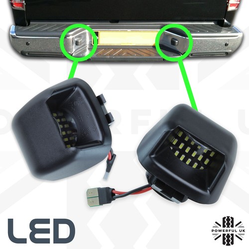 Led rear bumper number - bumper, plate