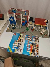 LEGO 6394 Town Metro Car Park Service Shell Petrol Station 1988 Vintage Set