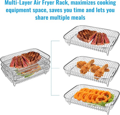 Rectangle air fryer rack - rectangle,