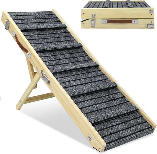 Pet ramp for bed wooden - ramp,