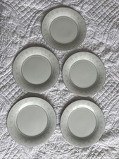 5 Crown Ming Side Plates, Jian Shiang, Fine China, 19 cm Diameter.