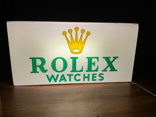 Rolex crown dealer display - rolex,