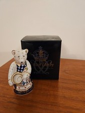 Royal Crown Derby Teddy Bear Cook Miniature (Boxed)