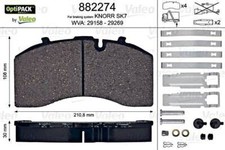 Rear Disc Brake Pad Set VALEO Fits MAN SCANIA IVECO VOLVO MERCEDES 90 44207020