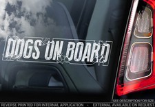 Dogs On Board Car Sticker