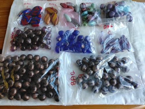 Murano glass blown beads - murano,