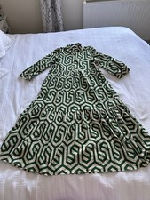 Zara Green Ivory Geometric