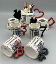 Vintage South West Ceramics Alice in Wonderland Novelty Teapot Set Rare.
