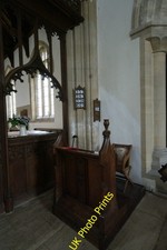 Photo 6x4 St Andrew's Church: the Bishop's chair Witham on the Hill  c2016