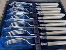 12 piece vintage silver fish nife and fork boxed set
