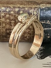 Gents 9ct Gold  Coiled Snake