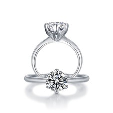 1ct Ladies Sterling Silver