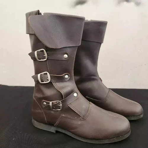 Medieval leather boots - medieval,