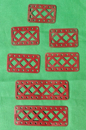 Meccano braced red - red, girders