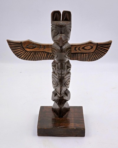 Carved wood model - carved, totem
