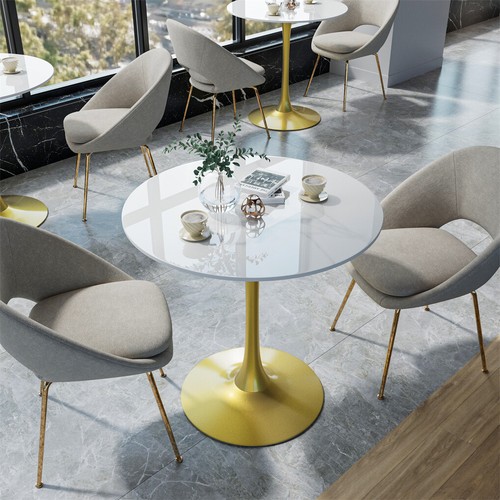 Round dining table marble - round,