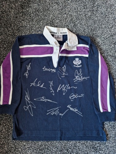 Signed scotland rugby shirt - signed,