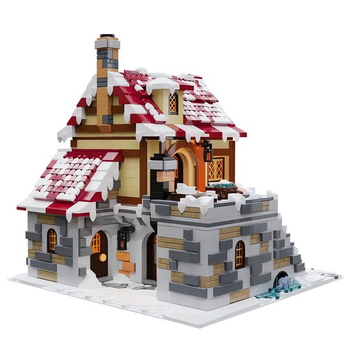 Moc winter house building - moc,