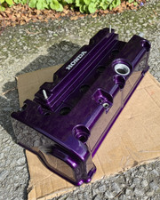 Refurbished Honda K20 Rocker Valve Cover Type R Candy Purple Sparkle Powder Coat