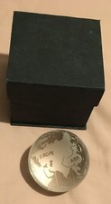 Glass World Map Globe