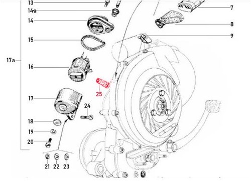 Vespa gs160 ss180 stator plate - gs160/ss180,