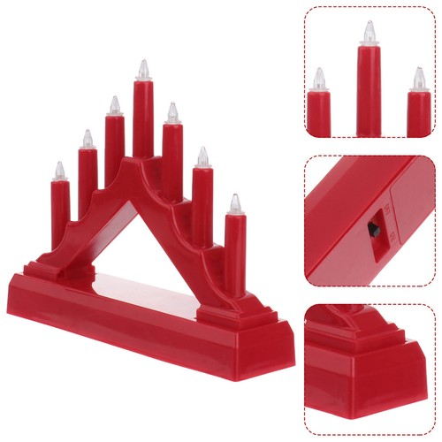 Red candle bridge - candle, lamp