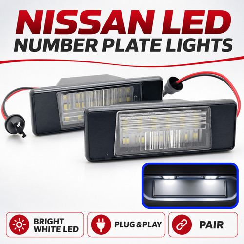 Pair led rear number licence - led,