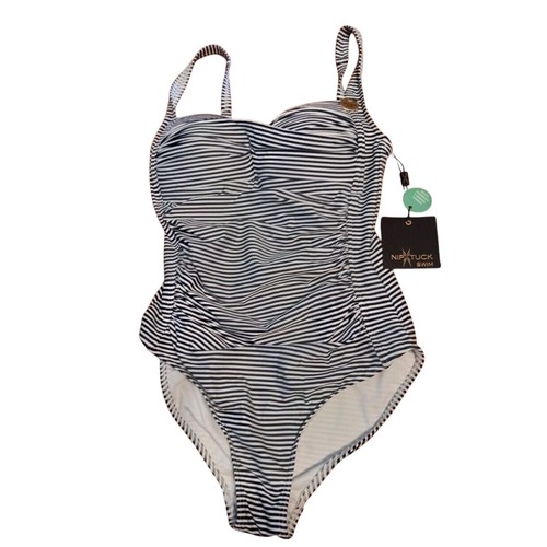 New swimsuit navy white - swimsuit,