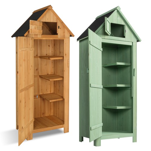 Wooden garden storage shed - garden,