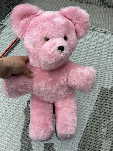 Vintage pink teddy bear - vintage,